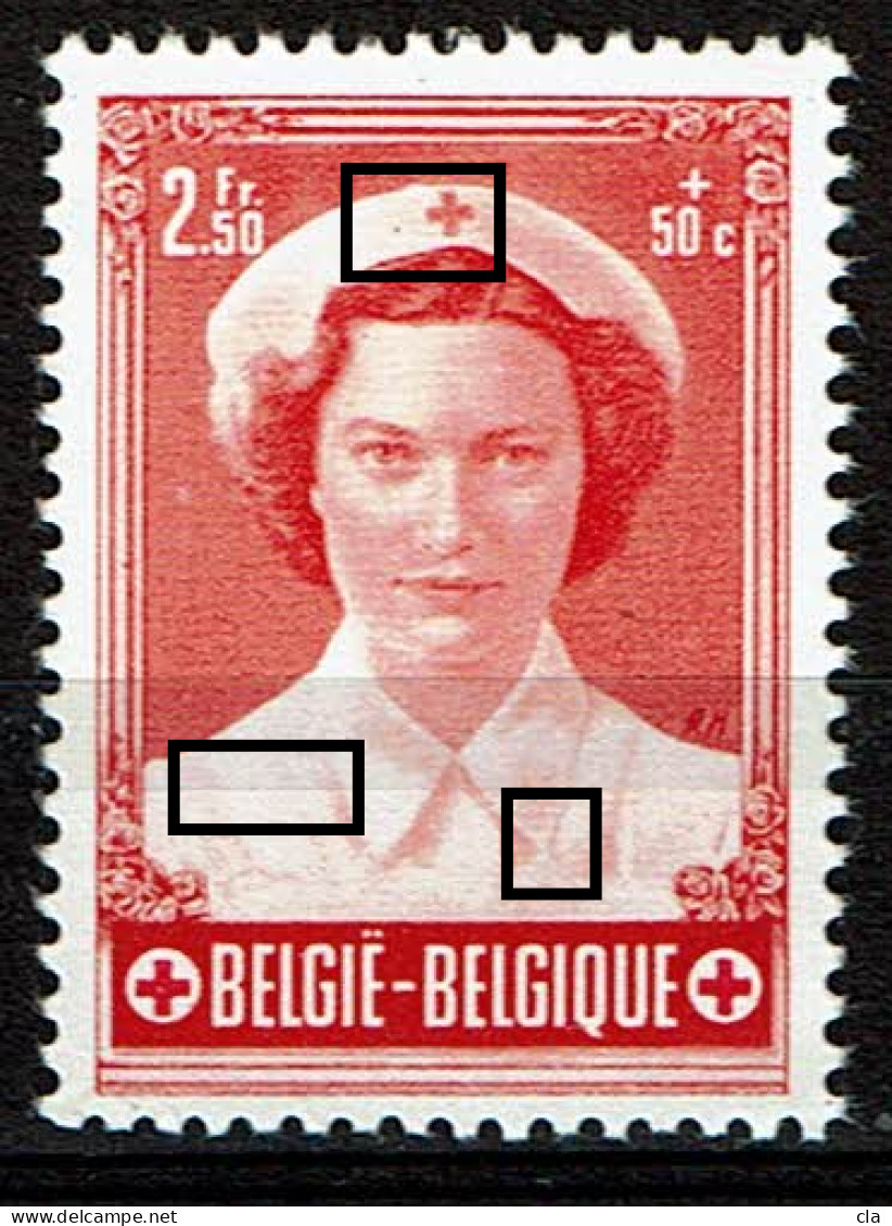 915  **  Point Rouge Et Points Sur Chemisier - 1931-1960