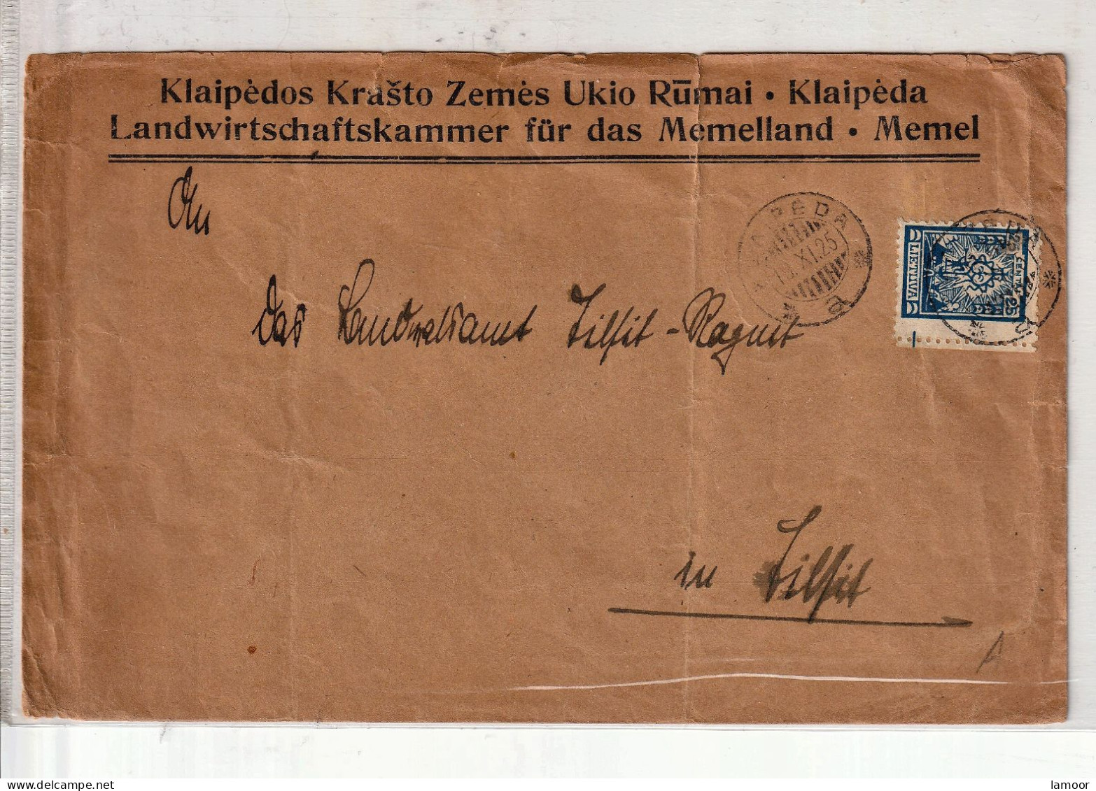 Memel Echt Brief Klaipeda Litauen - Litauen