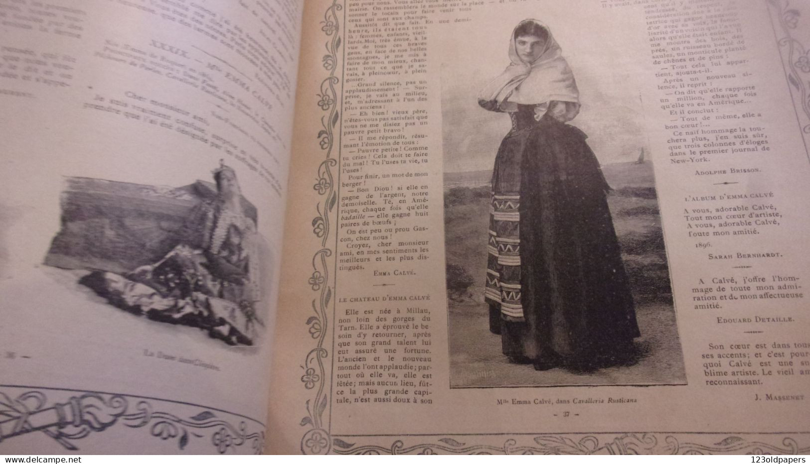 1902 L ACADEMIE DES FEMMES EMMA CALVE SARAH BERNHARDT ELEONORA DUSE ... - Magazines - Before 1900