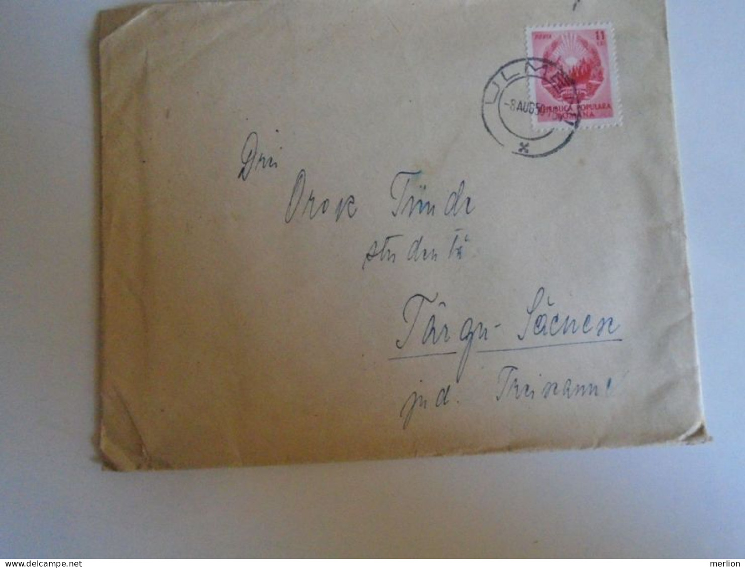 ZA490.17   ROMANIA     Cover - 1950 ULMENI  Sülelmed  (Maramures)  To Orosz Tünde -Targu Secuiesc - Storia Postale