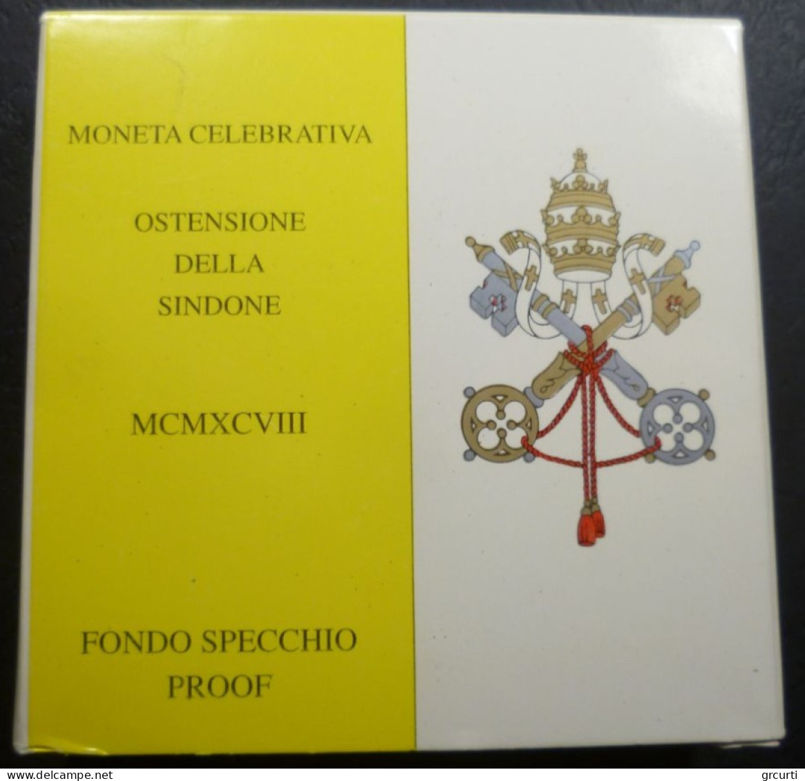 Vaticano - 500 Lire 1998 - Ostensione della Sindone - Gig. 335 - KM# 292