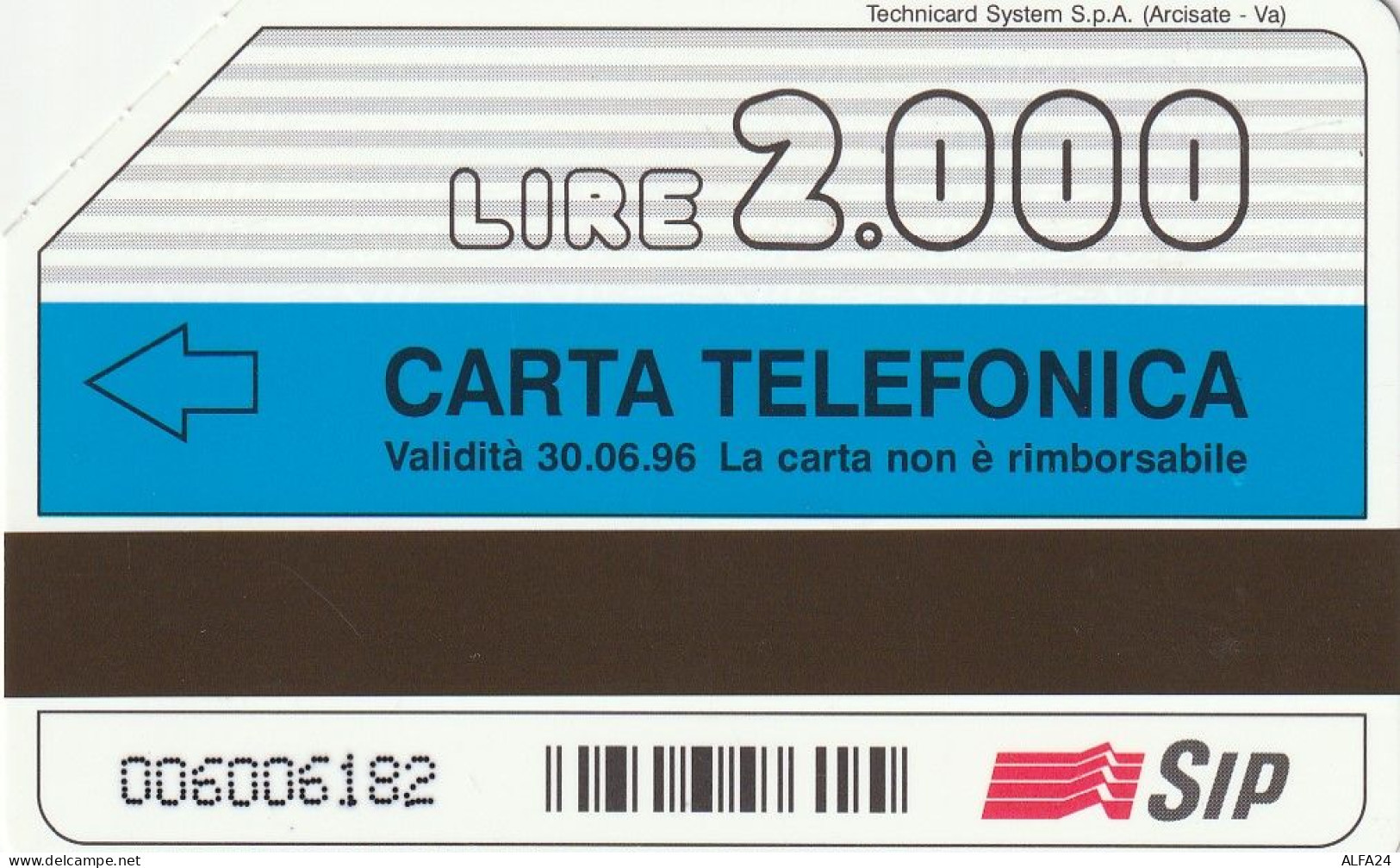 SCHEDA TELEFONICA USATA PRP 206 SIMONE 8 CENT.  (182 U - Private TK - Ehrungen