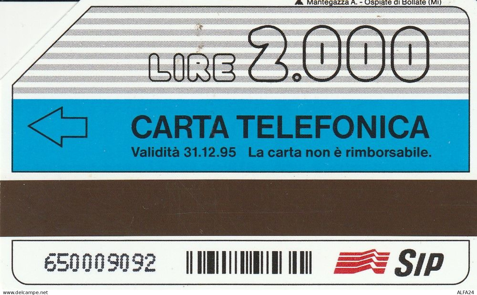 SCHEDA TELEFONICA USATA PRP 202 BRIGLIADORI  (092 U - Private TK - Ehrungen