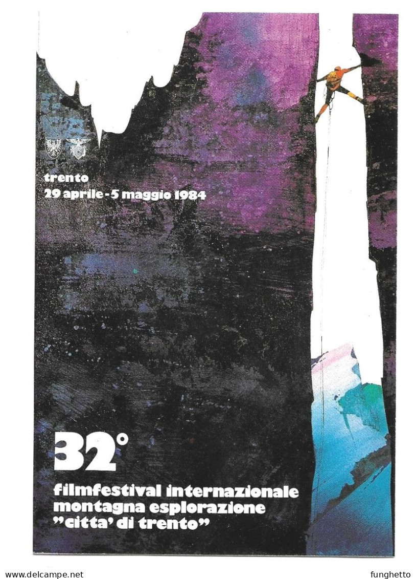 Set 4 Cartoline Con Annullo Speciale TRENTO FILM FESTIVAL MONTAGNA 1973-1984-1988-1991 - Klimmen