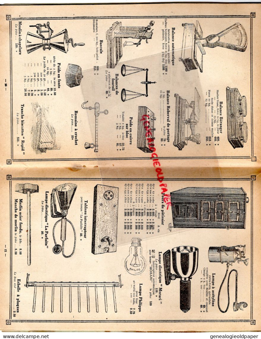 93- MONTREUIL SOUS BOIS- RARE CATALOGUE L. CHEVALIER PATISSERIE BOULANGERIE- FABRIQUE CONSERVES FRUITS-70 RUE ST MANDE