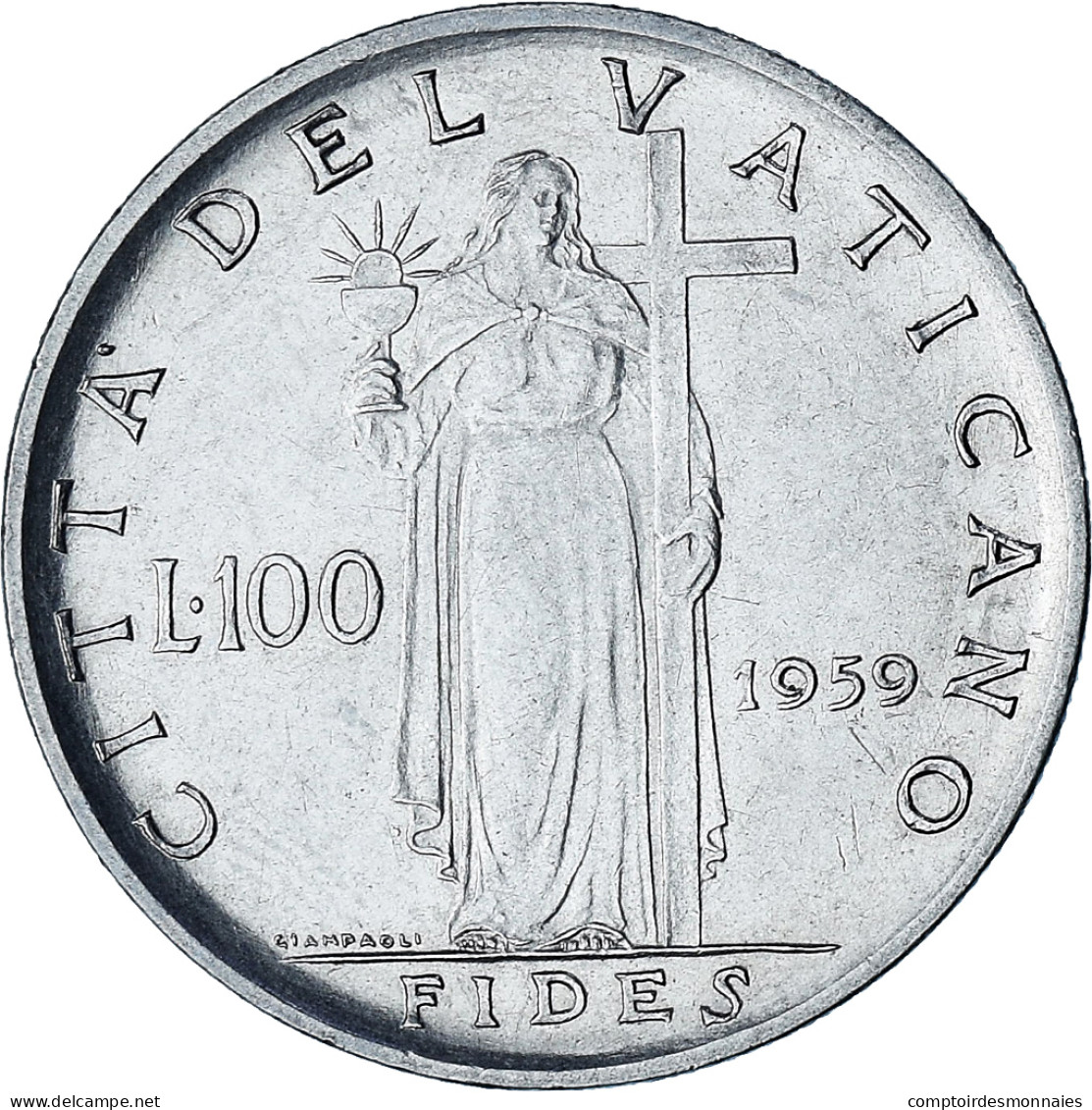 Vatican, 100 Lire, 1959 - Vaticano