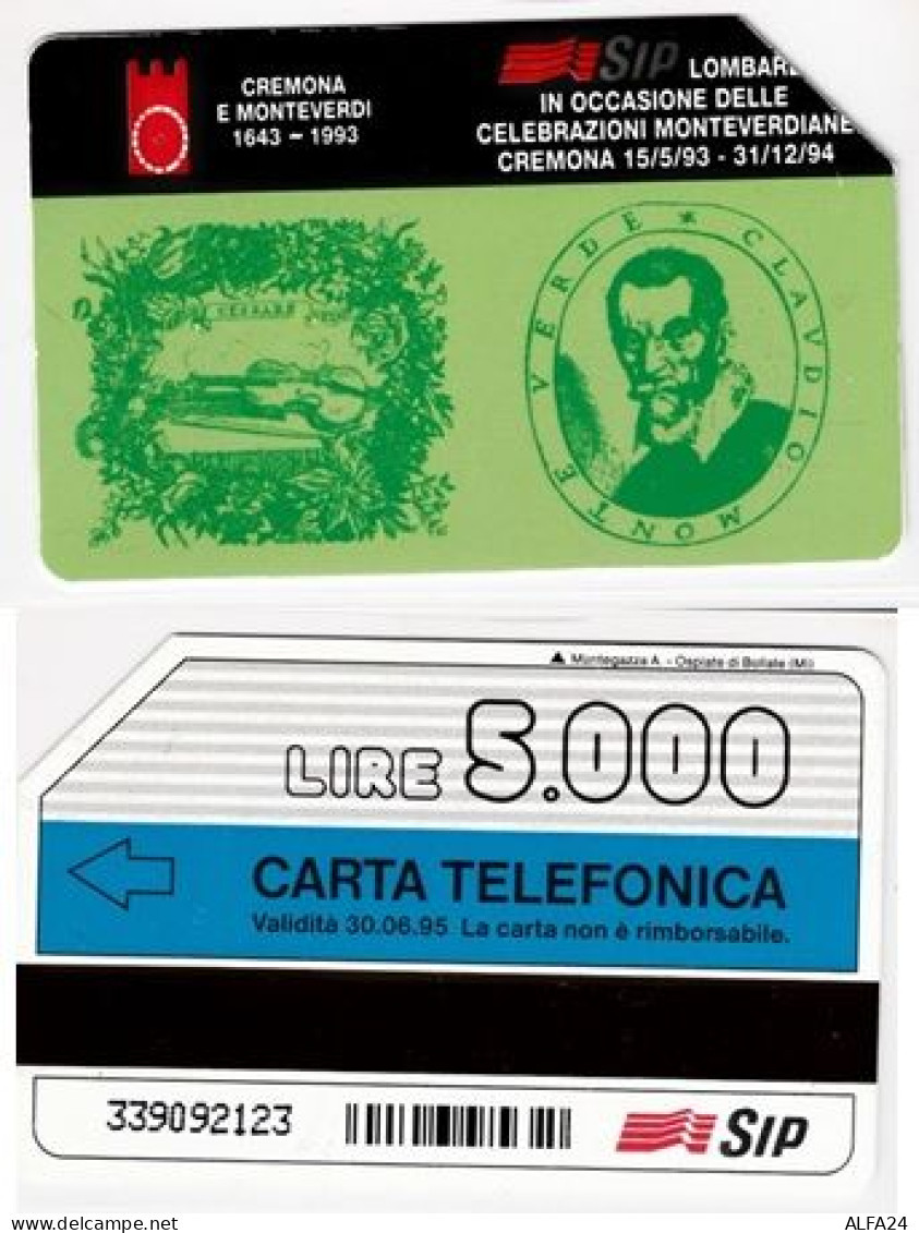 SCHEDA TELEFONICA USATA 263 MONTEVERDI 5 (123 - Publiques Spéciales Ou Commémoratives