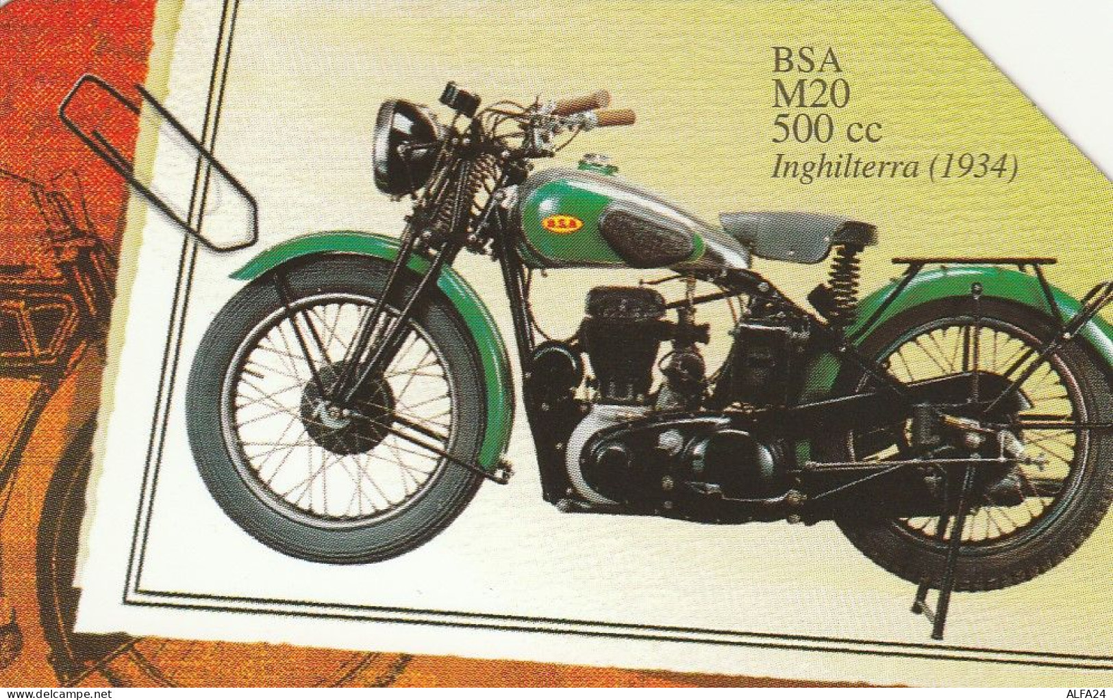 SCHEDA TELEFONICA USATA 1141 MOTO BSA - Pubbliche Speciali O Commemorative