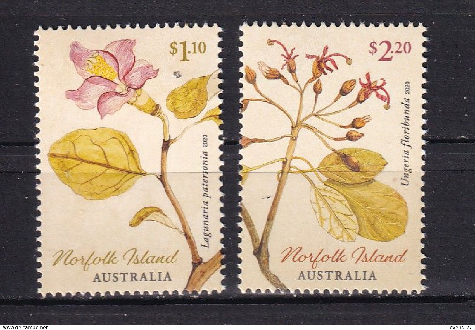 NORFOLK ISLAND--2021-FLOWERS-MNH - Norfolk Island