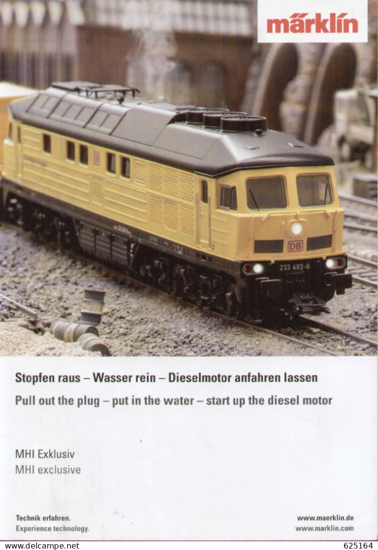 Catalogue Märklin  2017 MHI Exklusiv Diesellokomotive BR 233  36431 - En Allemand Et Anglais - Duits