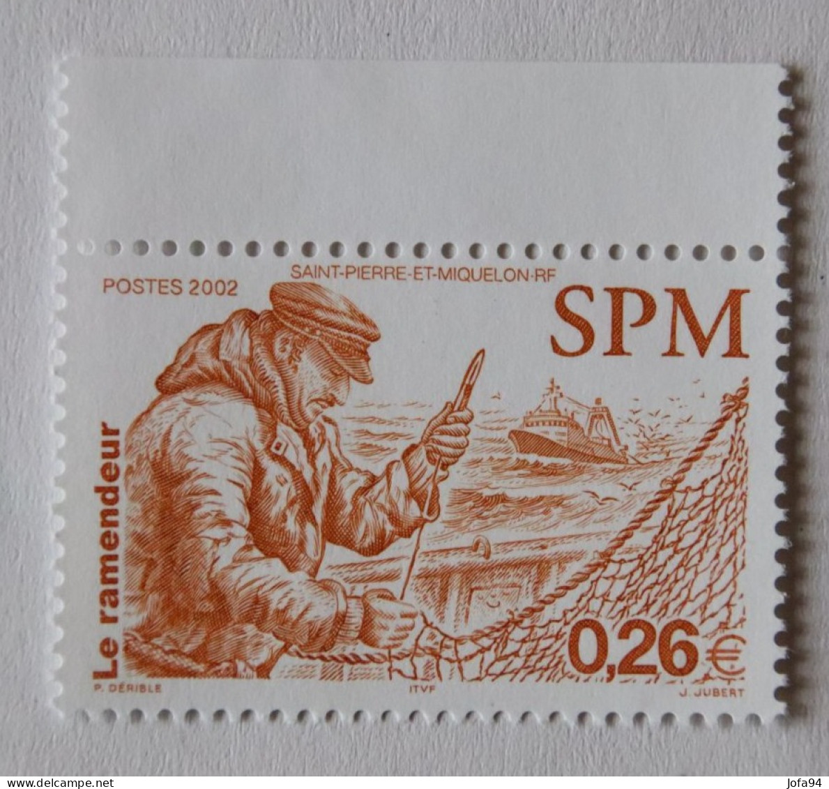 SPM 2002 Pëche .Le Ramendeur  Val 0,26 Neuf - Unused Stamps