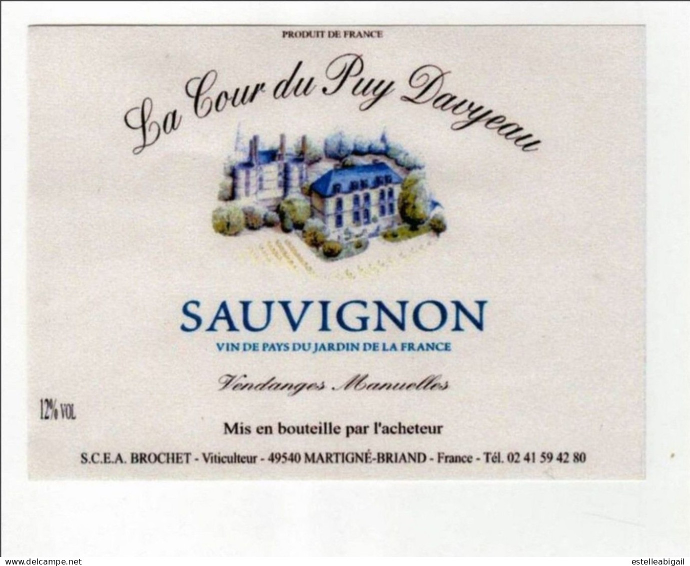 La Cour De Puy Davyeau  Sauvignon - Weisswein