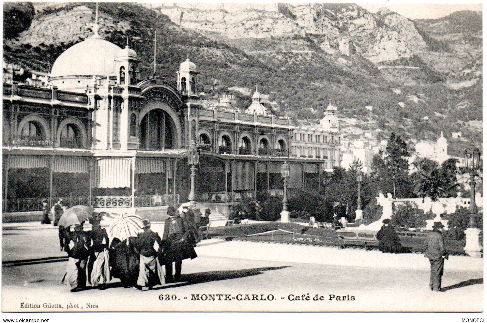 MONACO -- MONTE CARLO -- CPA Précuseur -- Café De Paris - Wirtschaften & Restaurants