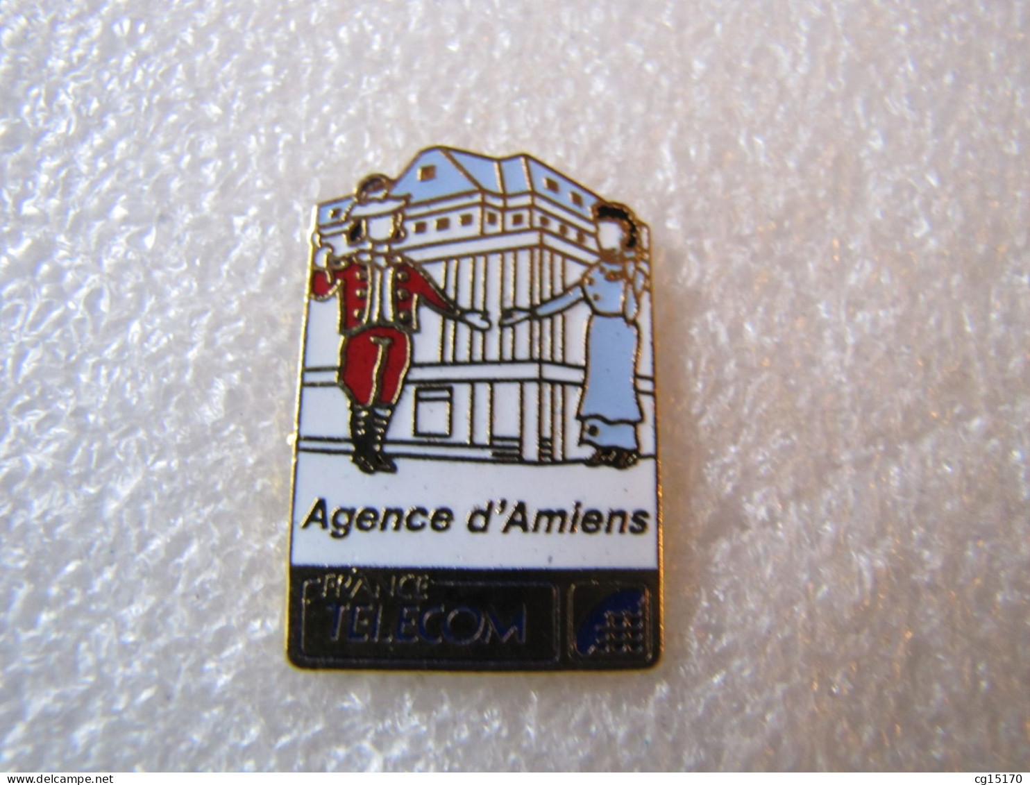 TOP PIN'S   FRANCE TELECOM   AGENCE D'AMIENS  Email Grand Feu - Telecom De Francia