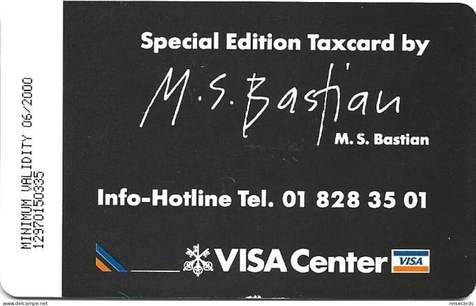 Switzerland: Swisscom 12/97 Visa Center - M.S. Bastian - Suiza