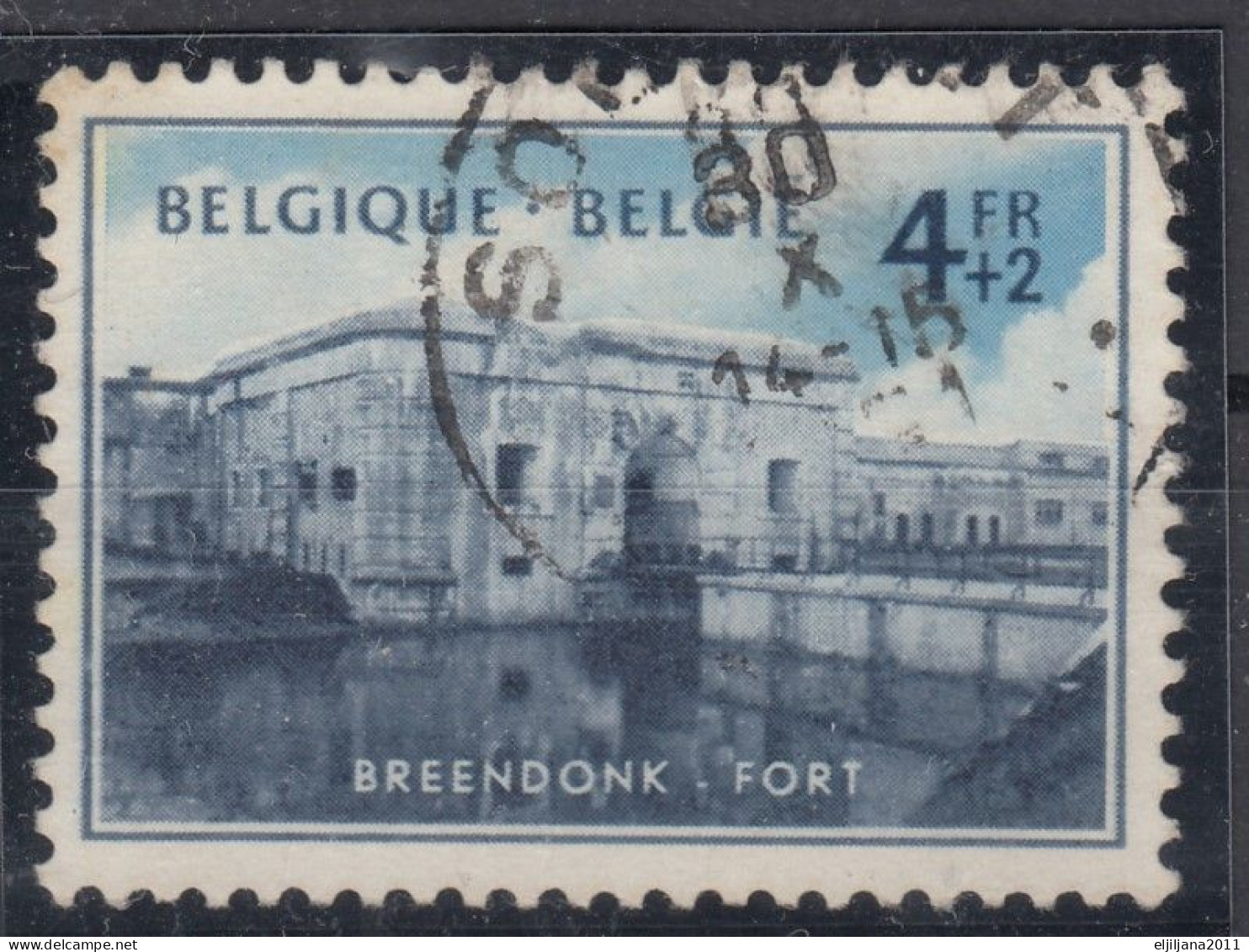 ⁕ Belgium 1951 ⁕ Fort Breendonk - Prison Camp Mi.907 ⁕ 1v Used - Oblitérés