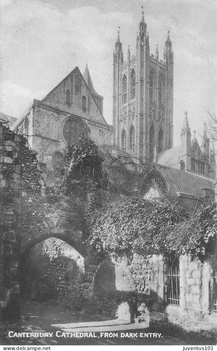 CPA Canterbury Cathedral From Dark Entry      L2656 - Canterbury