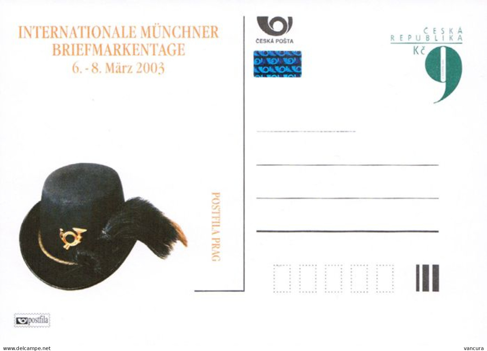 CDV A 87 Czech Republic MÜnchen Stamp Exhibition 2003 NOTICE POOR SCAN, BUT THE CARD IS FINE! - Cartes Postales