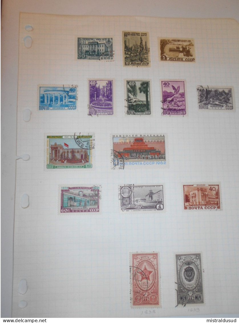 Urss Collection , 280 Timbres Obliteres - Collections