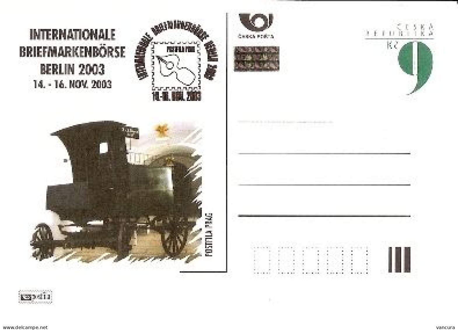 CDV A 96 Czech Republic Berlin Stamp Exhibition 2003 Coach - Cartes Postales