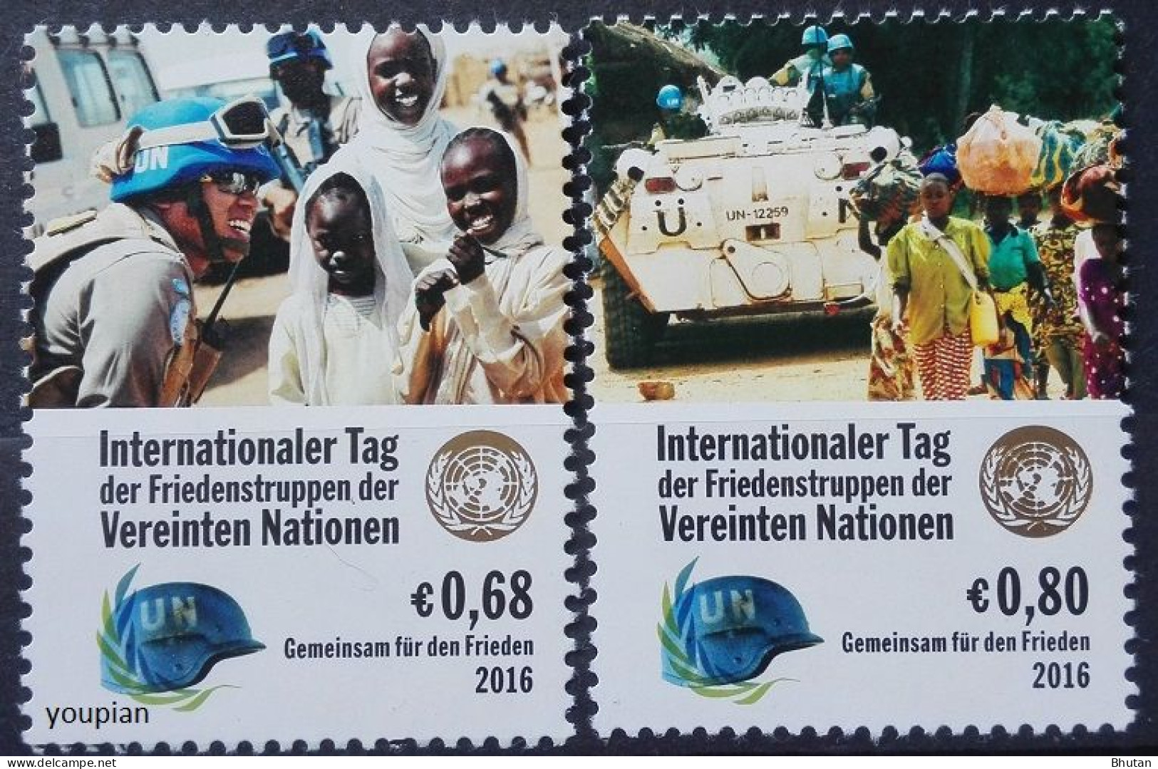 United Nations 2016, International Day Of United Nations Peacekeepers, MNH Unusual Stamps Set - Nuovi