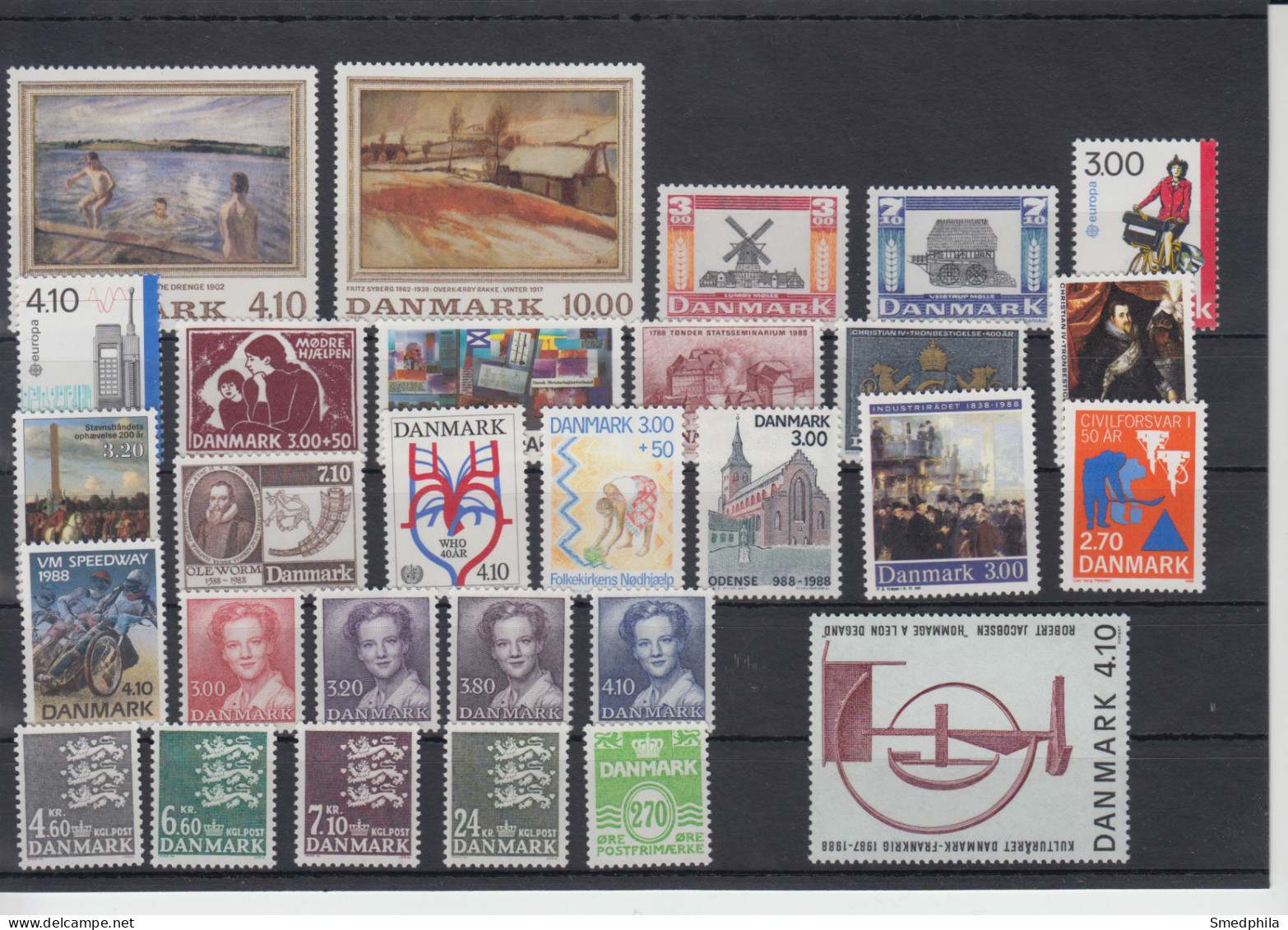 Denmark 1988 - Full Year MNH ** - Años Completos