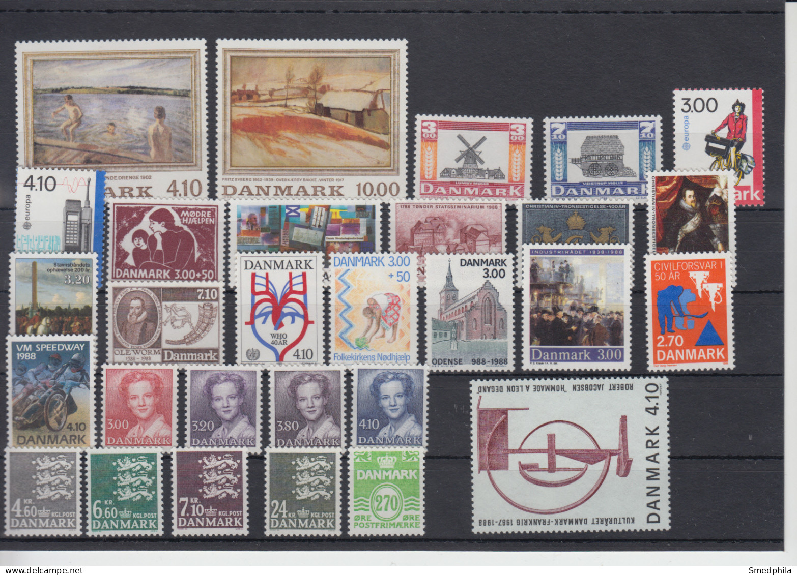 Denmark 1988 - Full Year MNH ** - Full Years