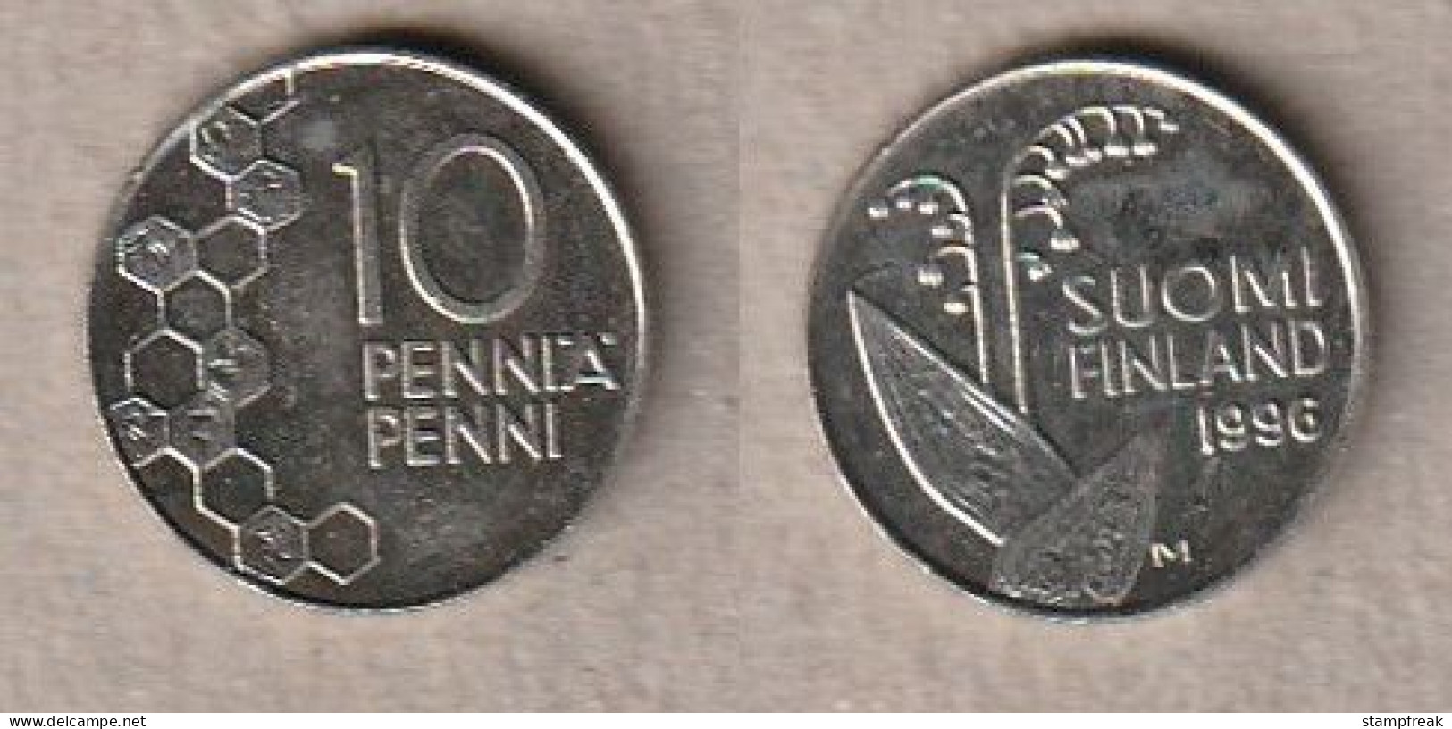 02300) Finnland, 10 Penniä 1996 - Finlande