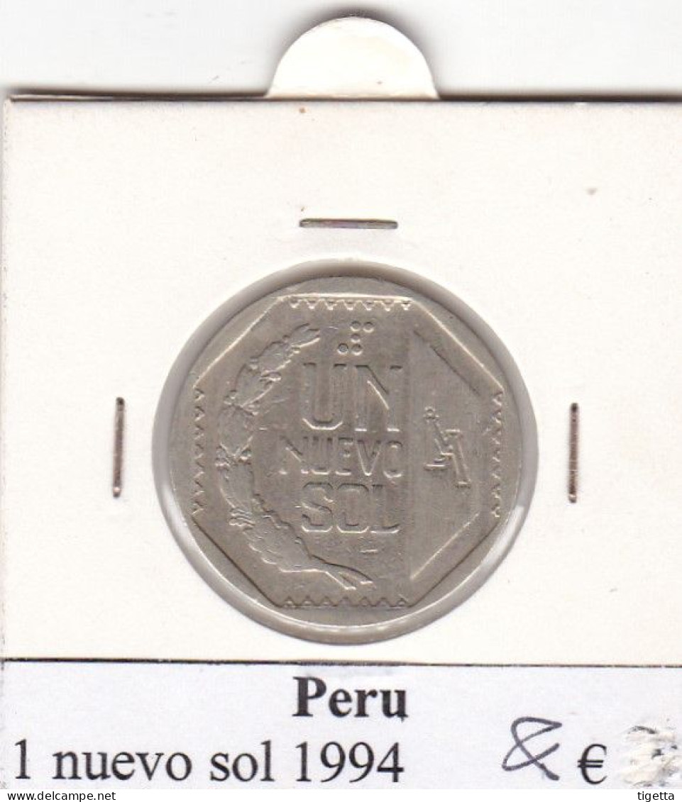 PERU 1 NUEVO SOL  ANNO 1994 COME DA FOTO - Perú