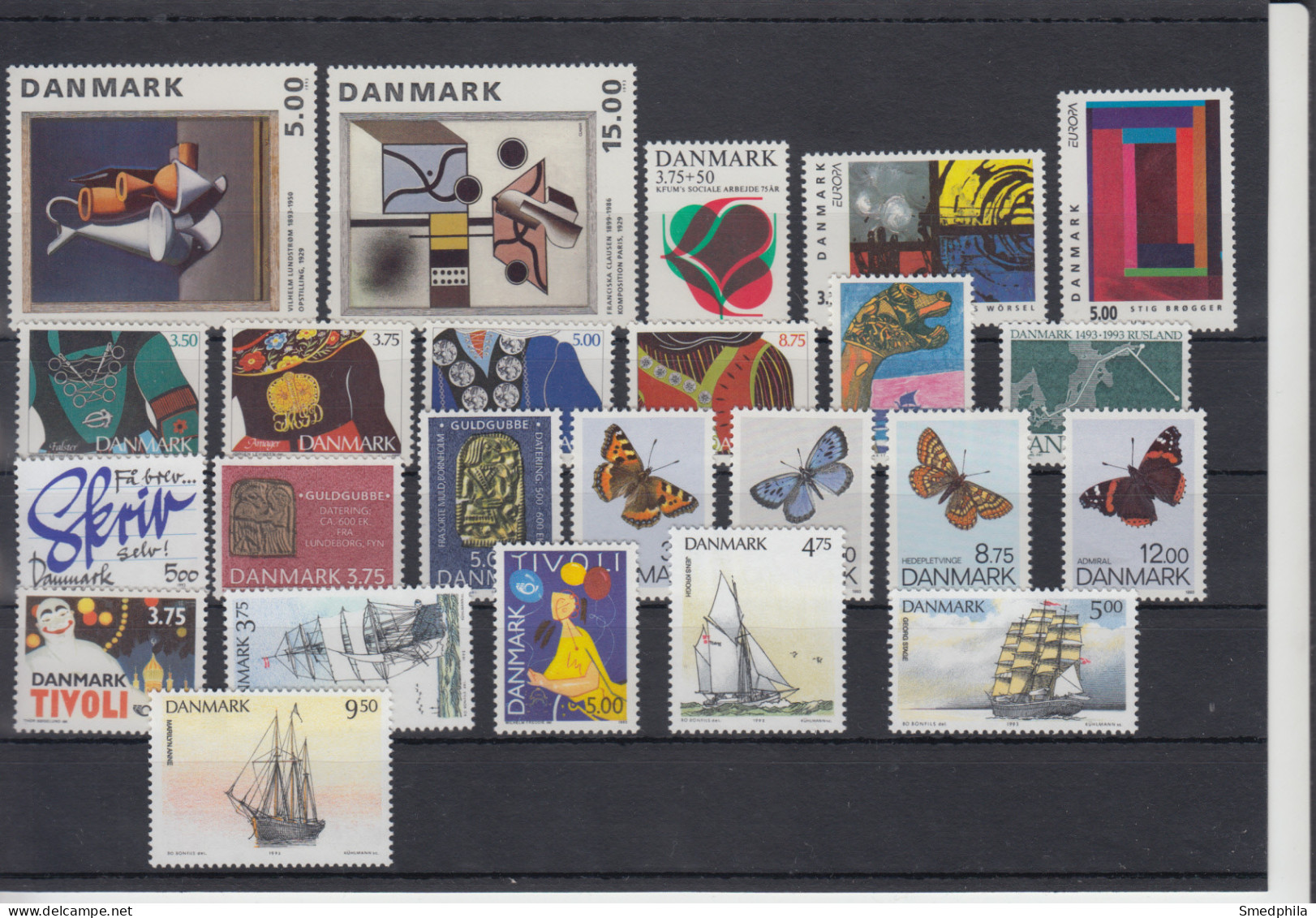 Denmark 1993 - Full Year MNH ** - Années Complètes