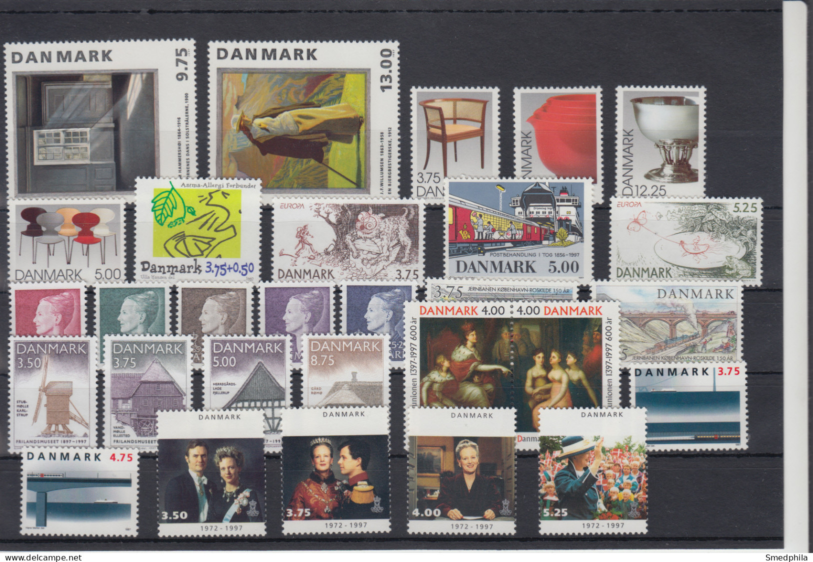 Denmark 1997 - Full Year MNH ** Excluding Blocks - Años Completos