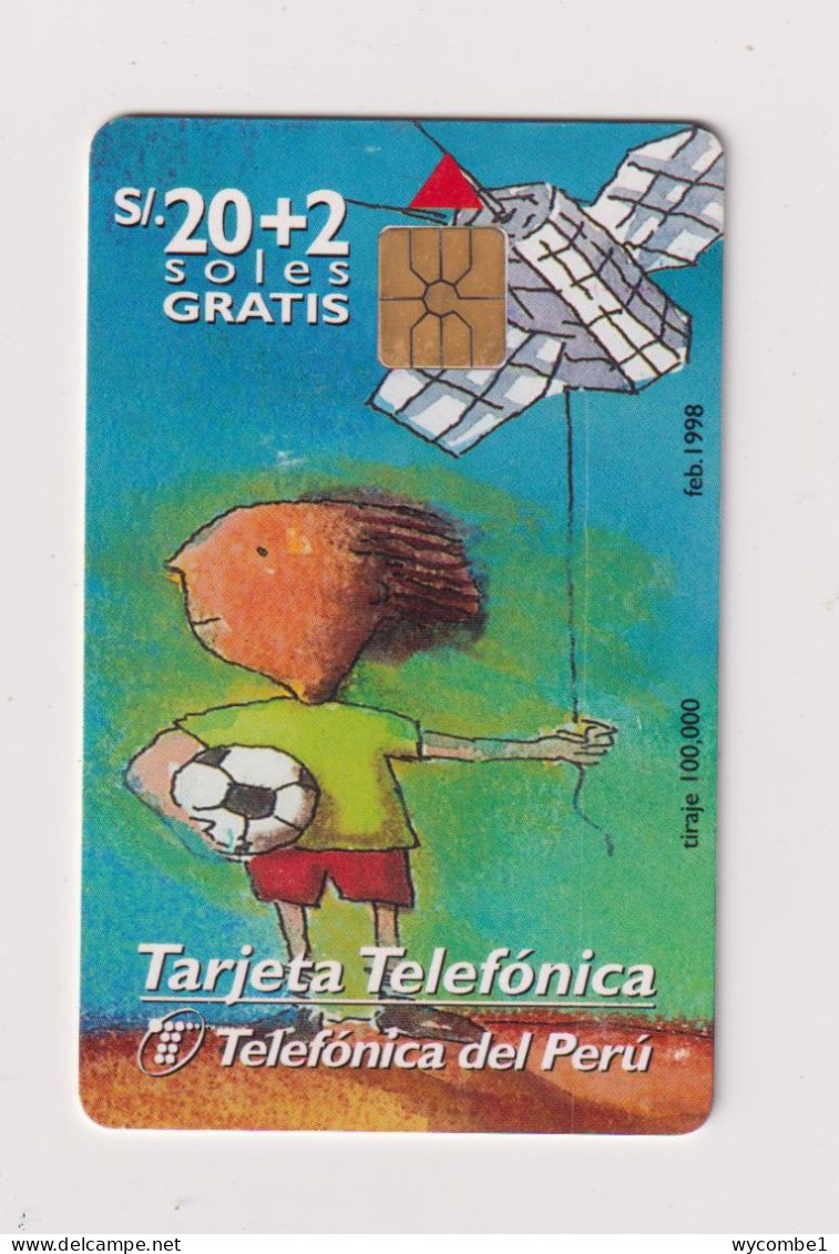 PERU  - Football Chip Phonecard - Pérou