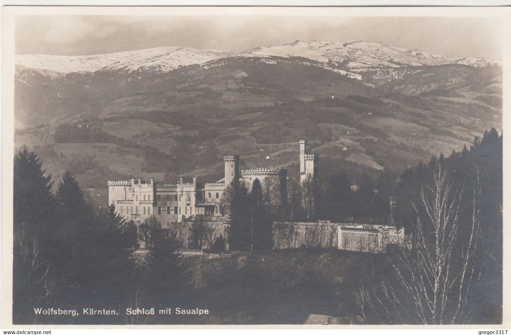 E4881) WOLFSBERG - Kärnten - SCHLOSS Mit Saualpe - FRANK VERLAG Nr. 742 - Sehr Alt ! - Wolfsberg