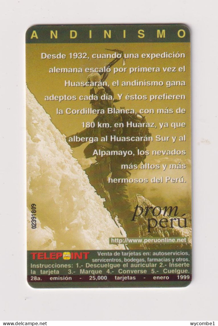 PERU  - Mountaineeer Chip Phonecard - Perù