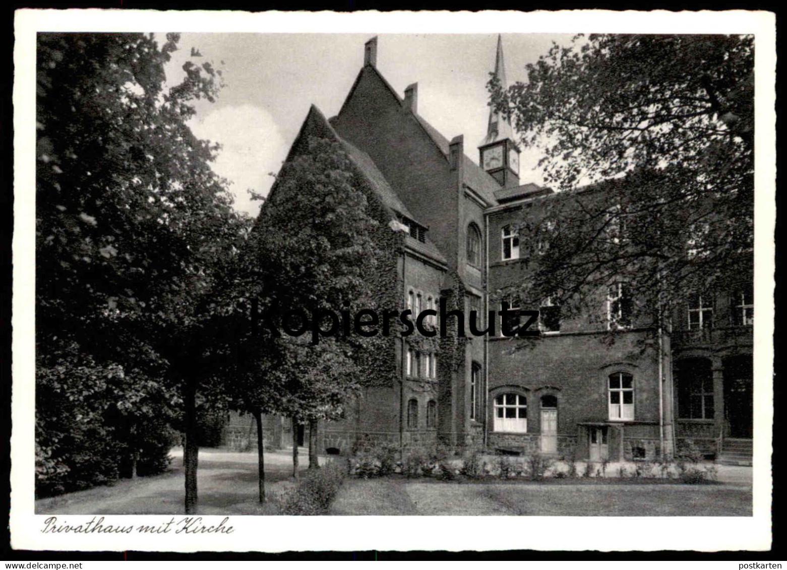 ALTE POSTKARTE WITTEN EVANGELISCHES DIAKONISSENHAUS PRIVATHAUS MIT KIRCHE Ansichtskarte Postcard Cpa AK - Witten