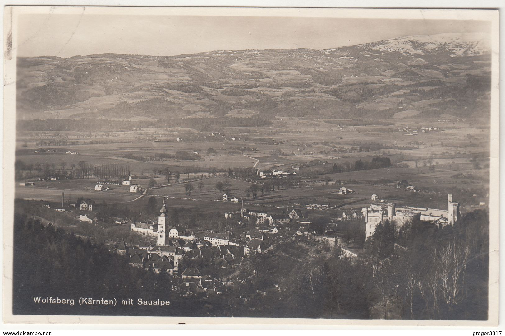 E4887) WOLFSBERG ( Kärnten ) Mit Saualpe - S/W FOTO AK - Wolfsberg