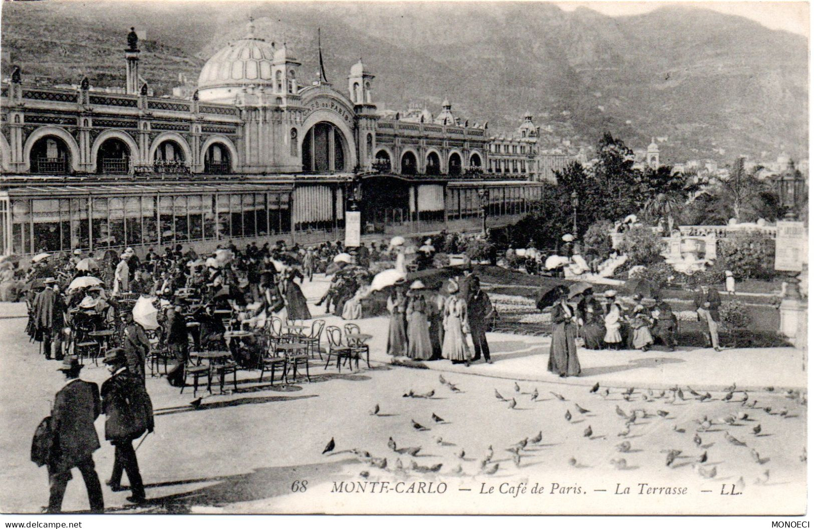 MONACO -- MONTE CARLO -- CPA -- Le Café De Paris -- La Terrasse - Cafés & Restaurants