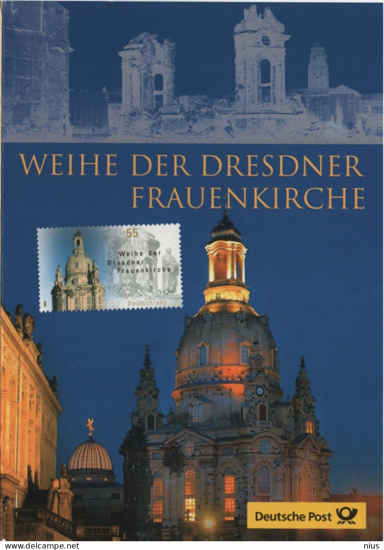 Germany Deutschland 2005 Weihe Der Dresdner Frauenkirche + DDR Semperoper 1985, Dresden, Canceled In Berlin - 2001-2010