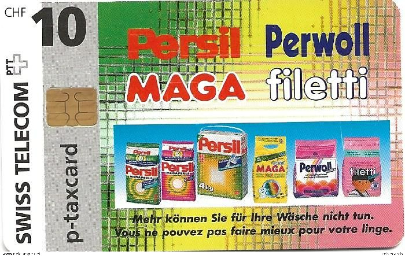 Switzerland: Swiss Telecom 09/96 Henkel - Persil  Perwoll - Svizzera