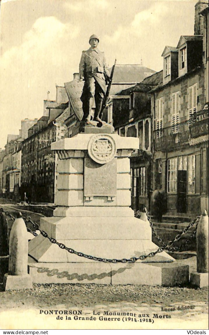 France - (50)  Manche - Pontorson - Le Monument Aux Morts De La Grande Guerre - Pontorson