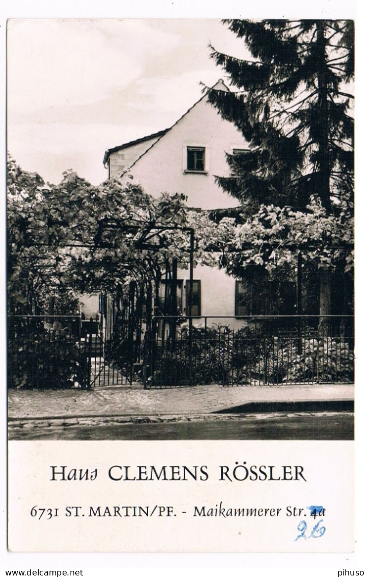 D-16899  SANKT MARTIN : Haus Clemens Rössler - Edenkoben