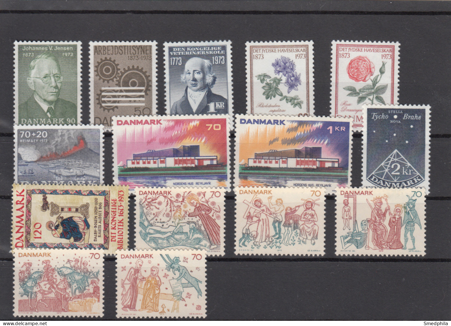 Denmark 1973 - Full Year MNH ** - Annate Complete