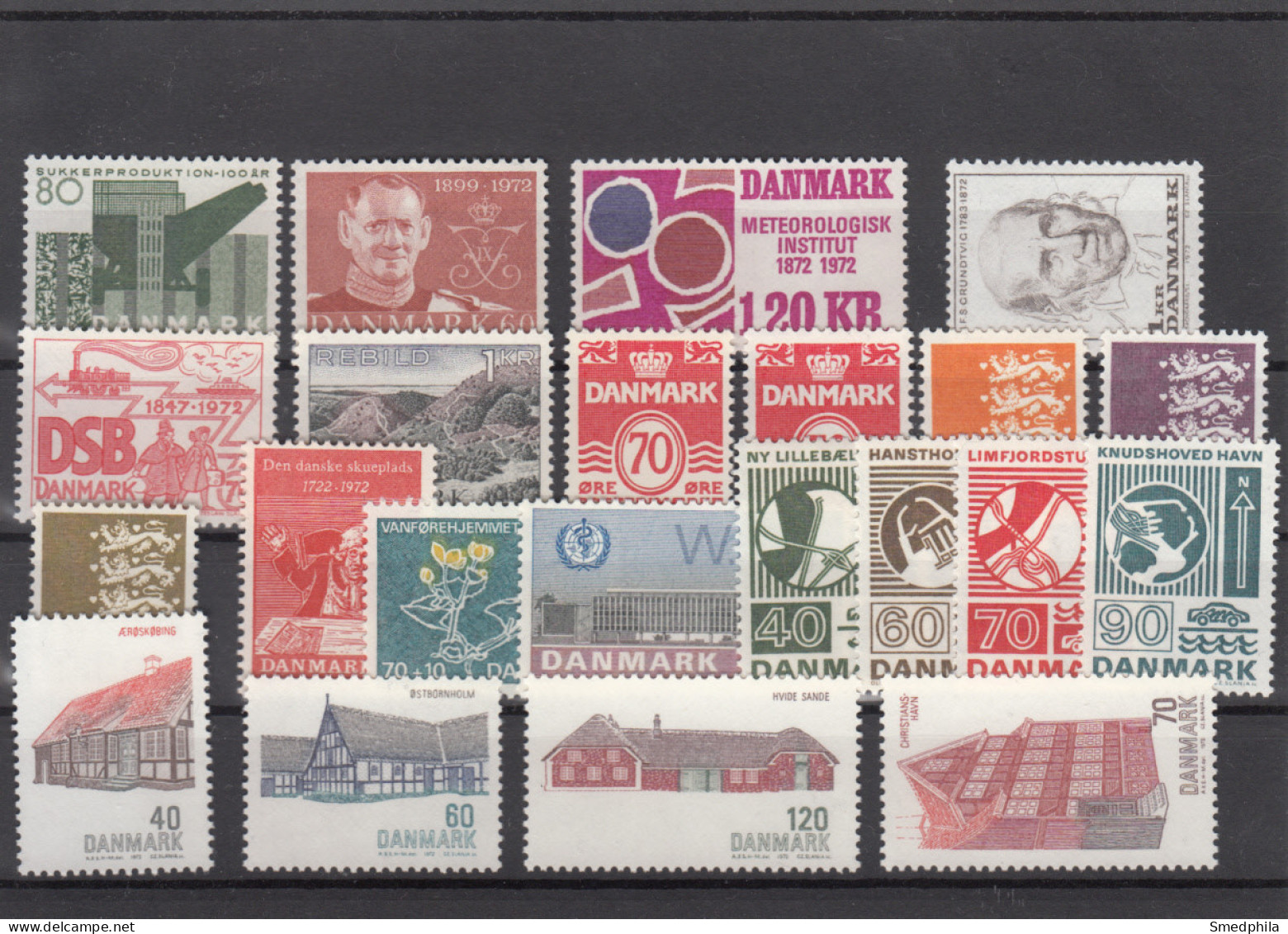 Denmark 1972 - Full Year MNH ** - Annate Complete