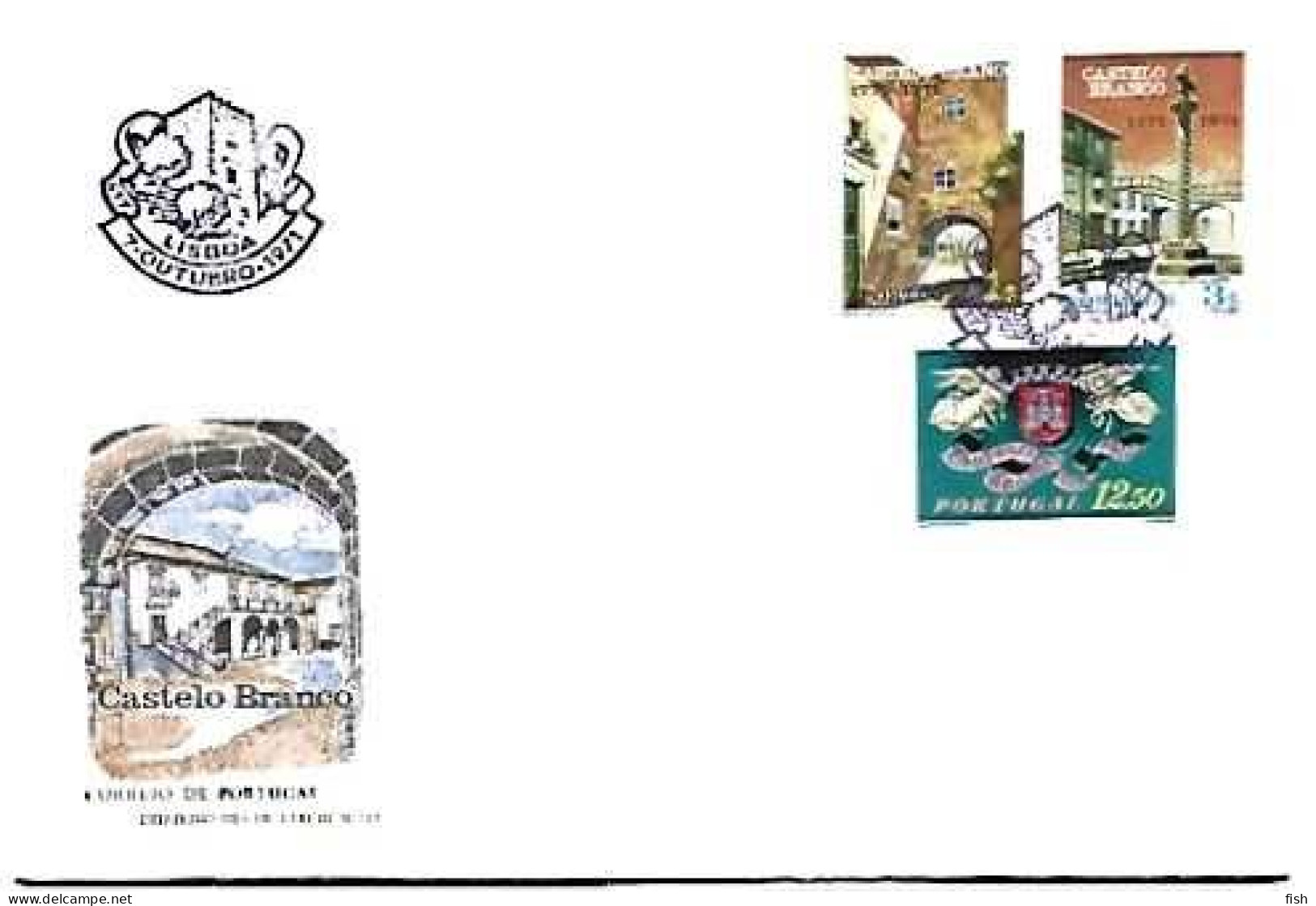 Portugal & FDC II Centenary Of Castelo Branco City, Lisbon 1971 (111773) - Otros & Sin Clasificación