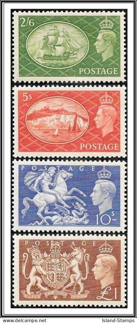 KGVI 1951 SG509-512 Festival High Values Unmounted Mint - Neufs