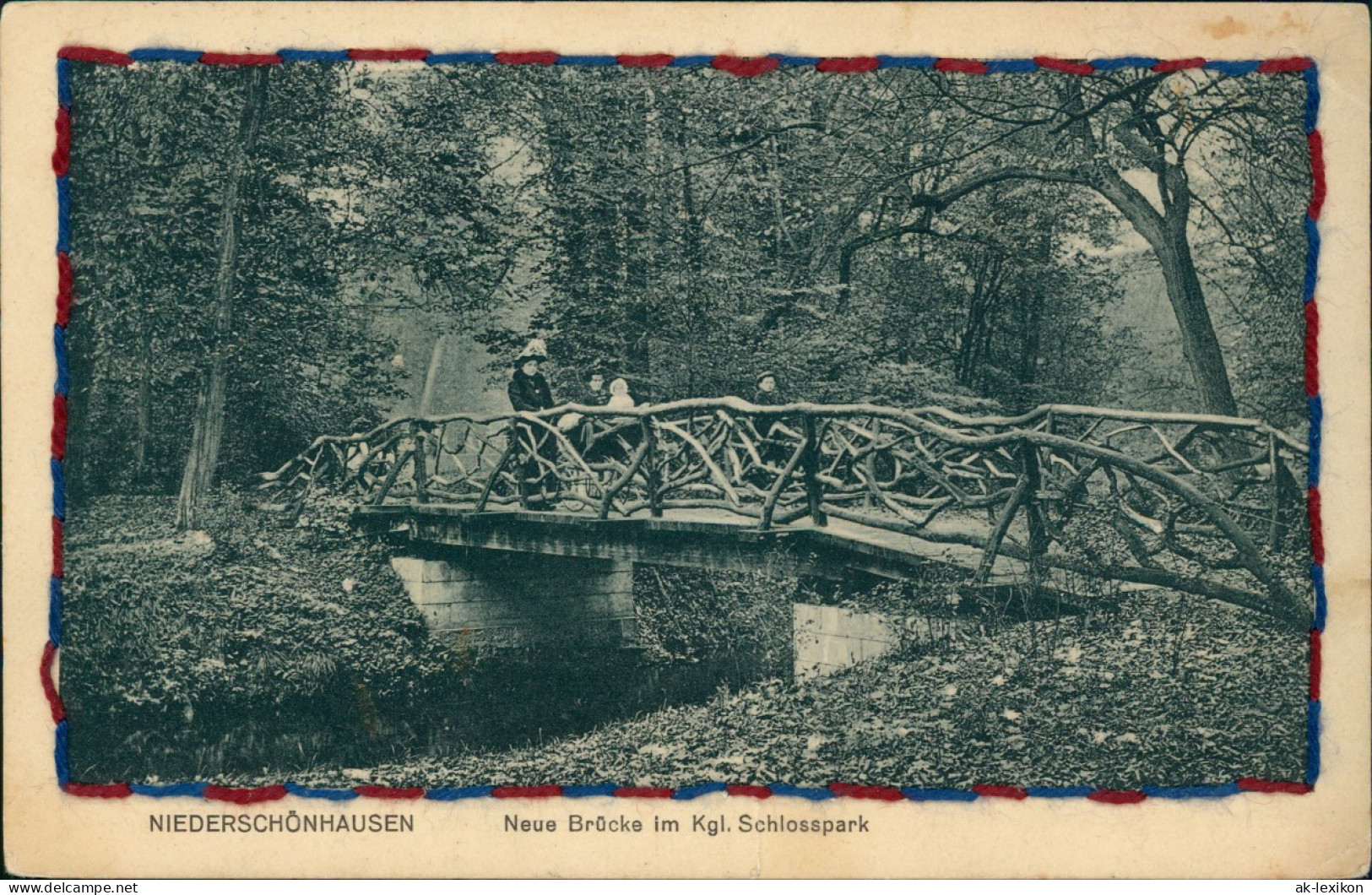 Niederschönhausen-Berlin Neue Brücke Im Kgl. Schlosspark NIEDERSCHÖNHAUSEN 1910 - Pankow