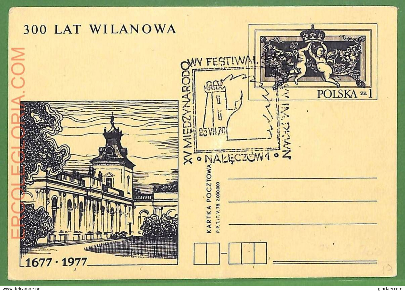 ZA0321 - POLAND - Postal History - STATIONARY CARD - Chess - 1979 - Echecs