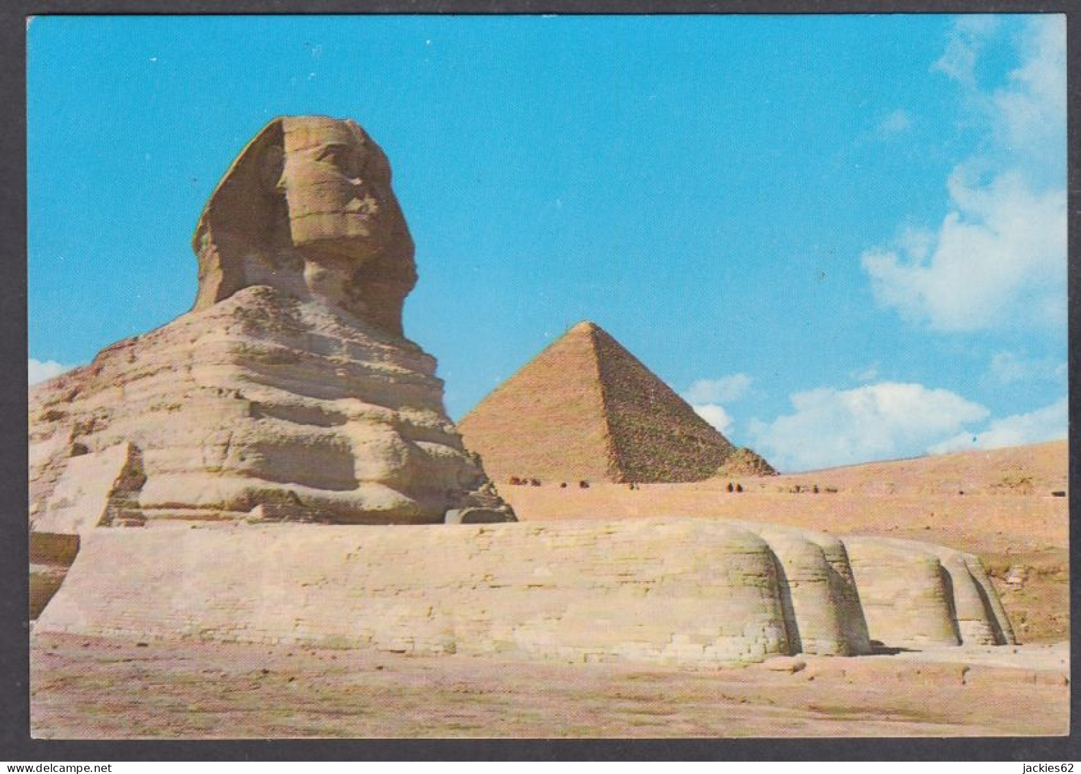 127355/ GIZA, The Great Sphinx And The Pyramid Of Cheops - Gizeh
