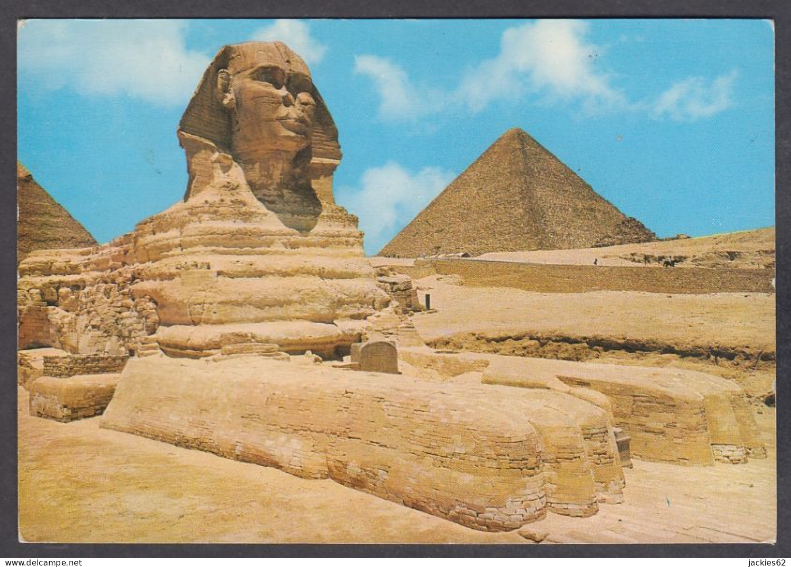 127356/ GIZA, The Great Sphinx And The Pyramid Of Cheops - Gizeh