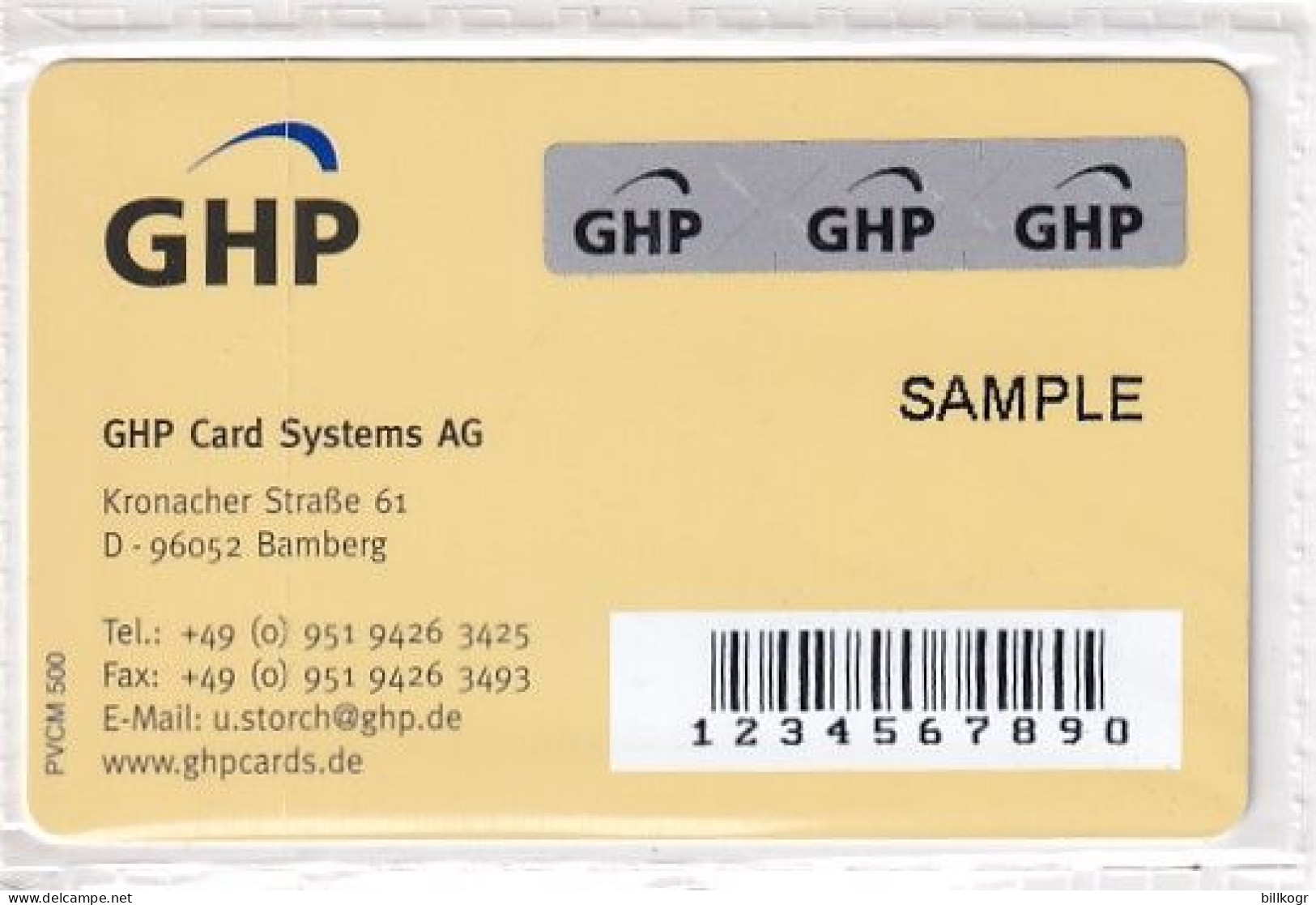 GERMANY - GHP Sample, Mint - Sonstige & Ohne Zuordnung